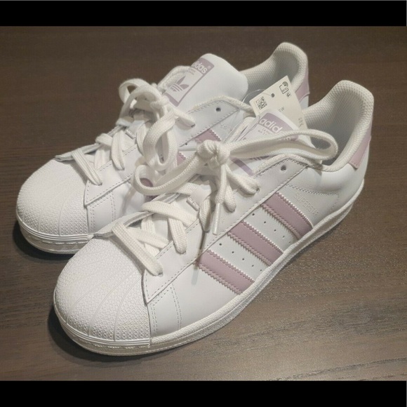 adidas Shoes - NWT Adidas cloud superstar white/purple